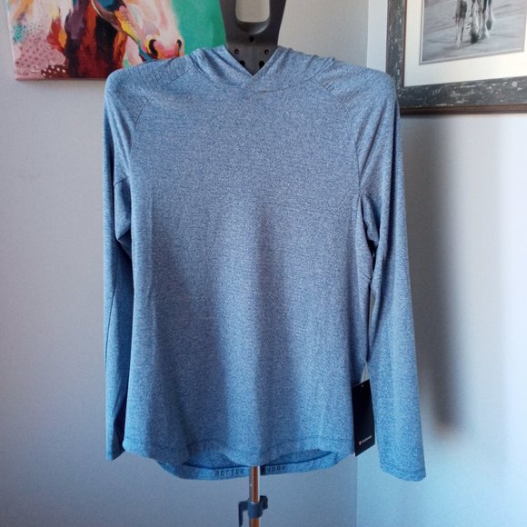 Lululemon  Heathered Regatta Blue Drysense hoodie Size Medium NWT - Picture 2 of 12